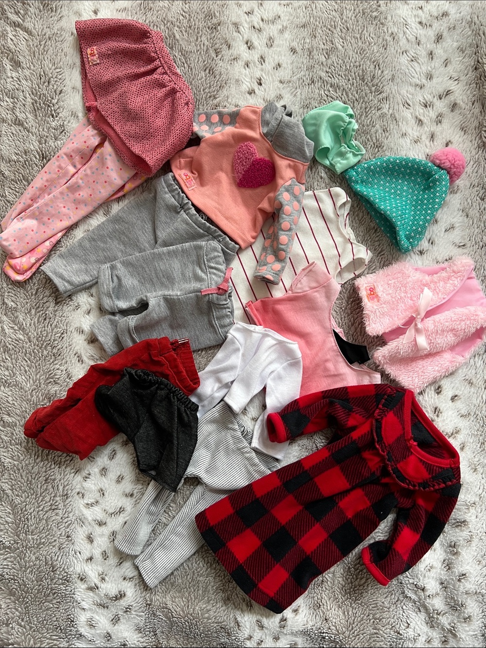 Assortment of Our Generation Doll Clothes